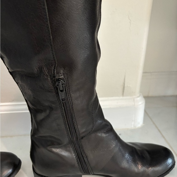 Black Leather Knee-High Boots Nine West size 8.5 - Picture 5 of 9